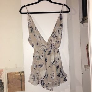 Fashion Nova Floral Romper S  Romantic Style